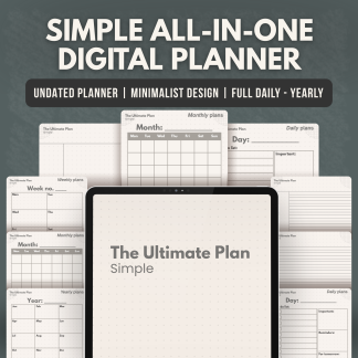 The Ultimate Simple Planner (Beginner Friendly)